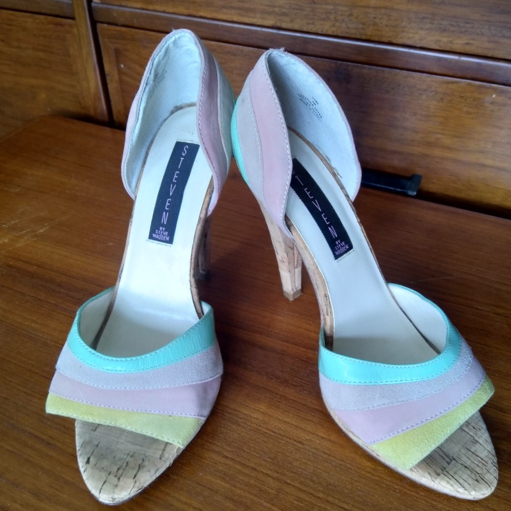 Steve Madden open toe high heel shoes Size 7M